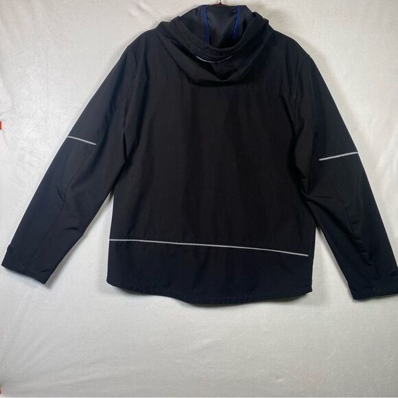 Michael Kors Black Soft Shell Hooded Jacket Size Large - Picture 2 of 16